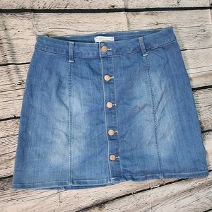 Button down Jean skirt